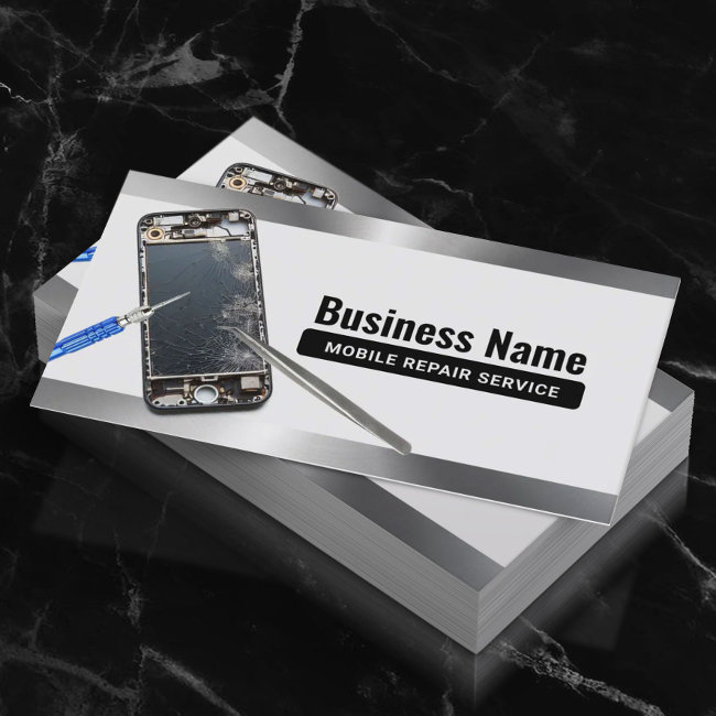 Professional Mobile Phone Repair Service Business Invitations
