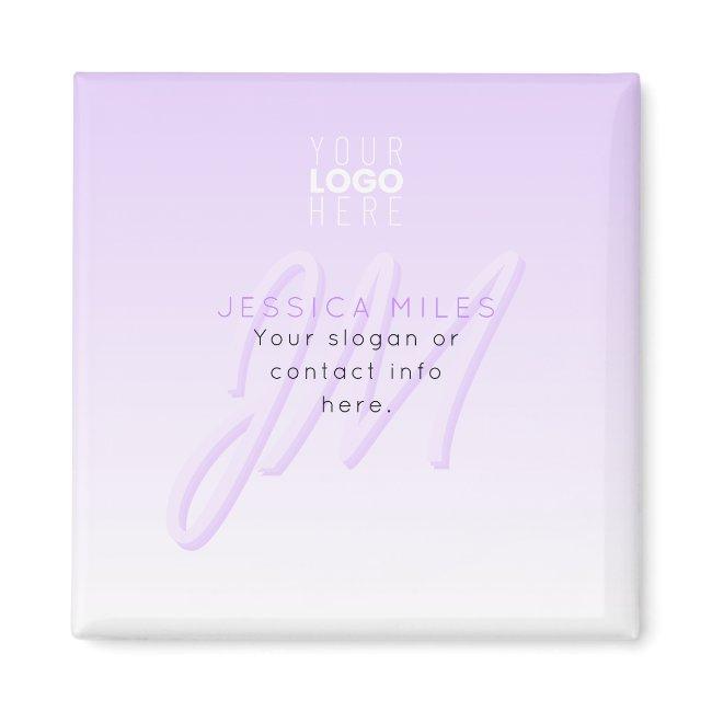 Professional Name & Slogan Template | Light Purple Magnet