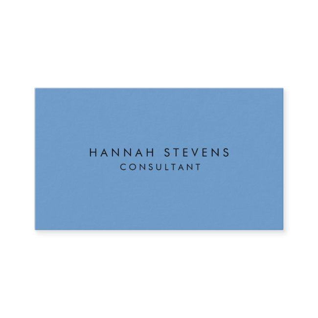 Professional Plain Modern Minimalist Greyish Blue Business Invitations