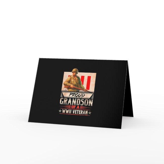 Proud Grandson Of A Wwii Veteran Invitation