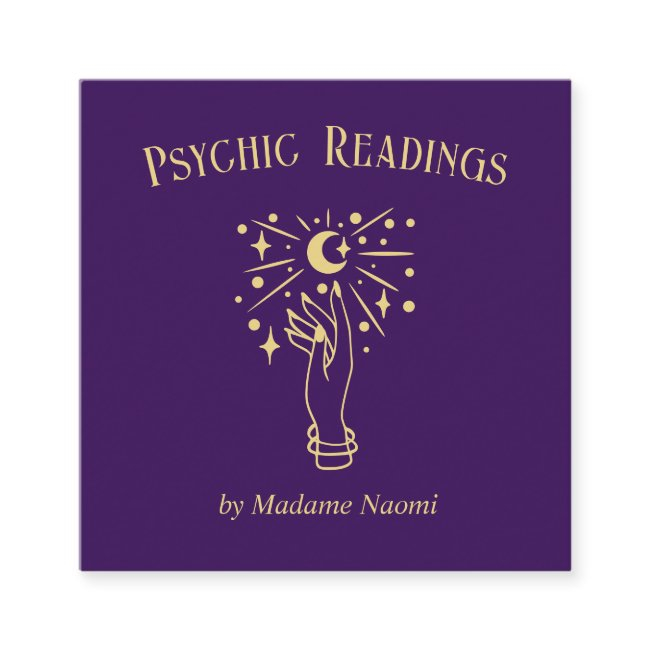 Psychic Medium Tarots Fortune Teller Astrology Square Business Invitations