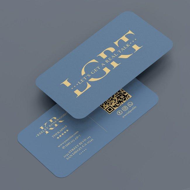 Psychotherapist Mental Health Therapist Blue Mode Business Invitations