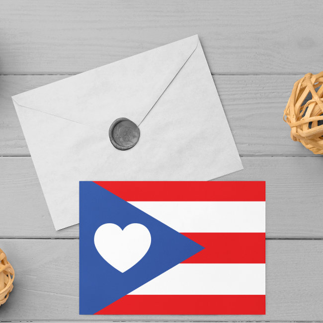 Puerto Rico Flag Postinvitations
