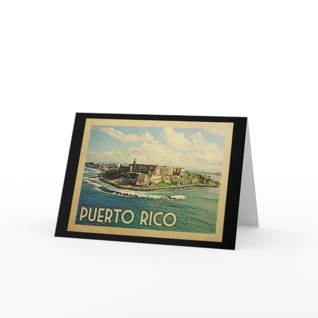 Puerto Rico Vintage Travel Invitations