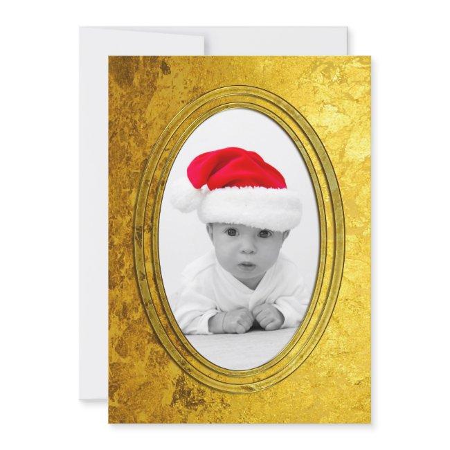 Pure Golden Photo Frame Ii + Your Photo & Text