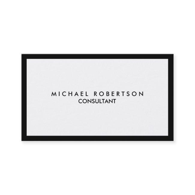 Quality Unique Plain Black Border White Business Invitations