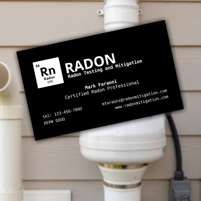 Radon Testing And Mitigation Company Business Invitations