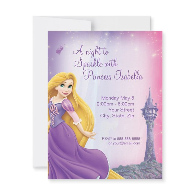Rapunzel Birthday Invitation