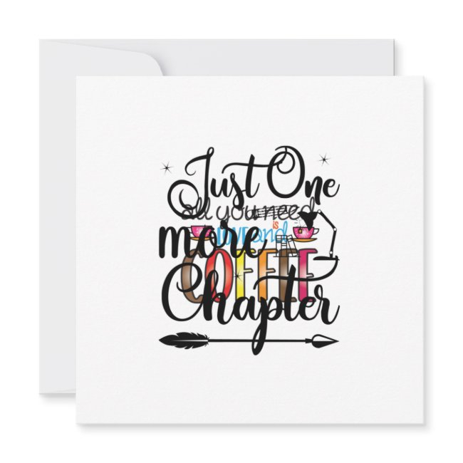 Reading Art Just One More Chapter Invitation