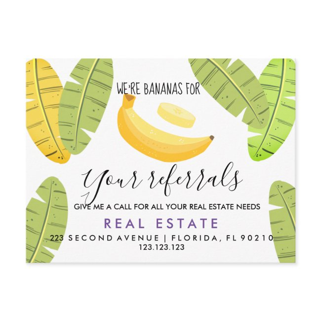 Real Estate Bananas Referrals Announcement