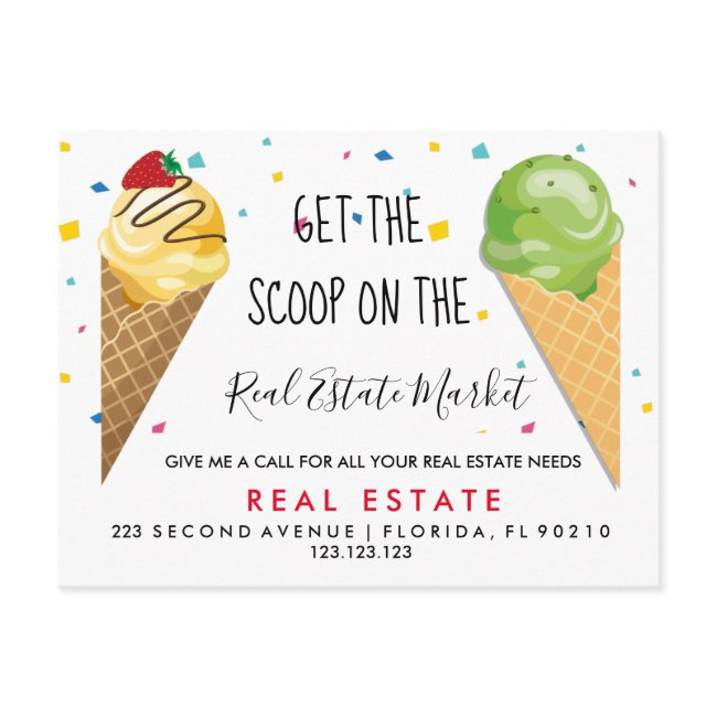 Real Estate Ice-cream Scoop Referrals Announcement