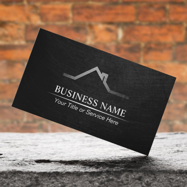 Real Estate Professional Black Business Invitations