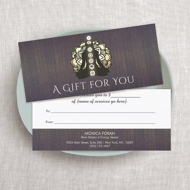 Reiki Master & Energy Healer Gift Certificate