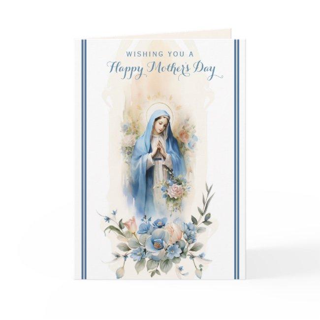 Religious Floral Mothers Day Prayer Invitations