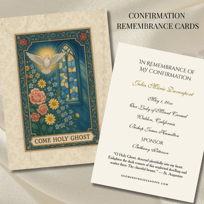 Religious Sacrament Confirmation Holy Invitations