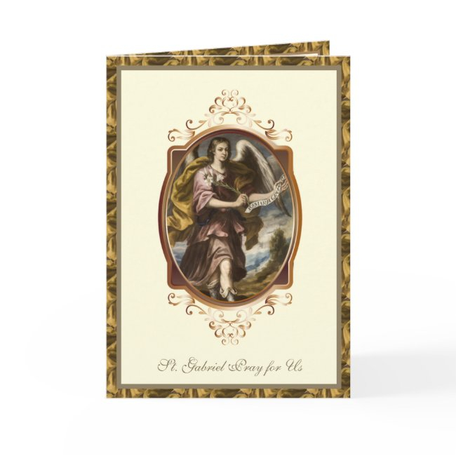 Religious St. Gabriel Archangel Catholic Prayer Invitations