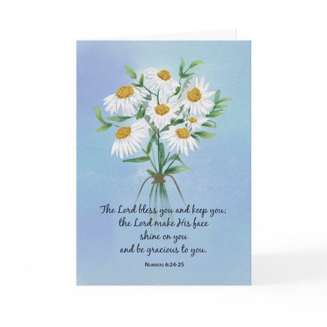 Religious Wedding Anniversary Bouquet Of Daisies Invitations