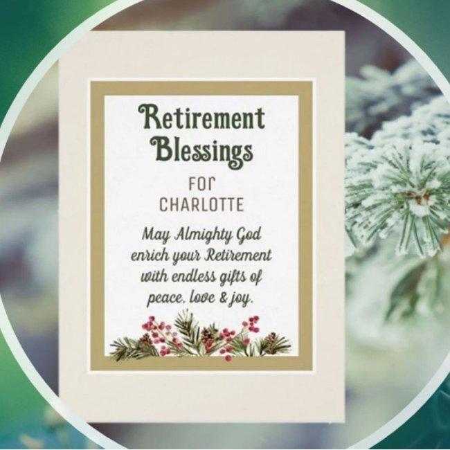 Retirement Blessings For Friend Invitations
