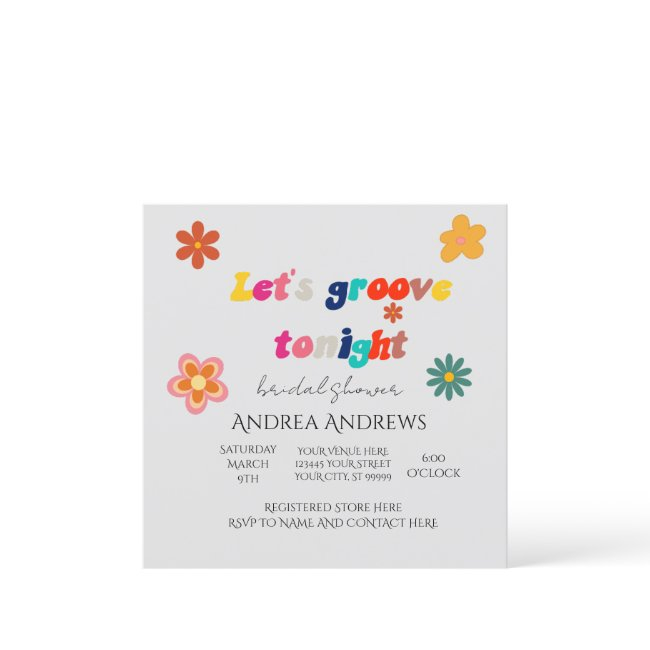 Retro Bridal Shower Invitation