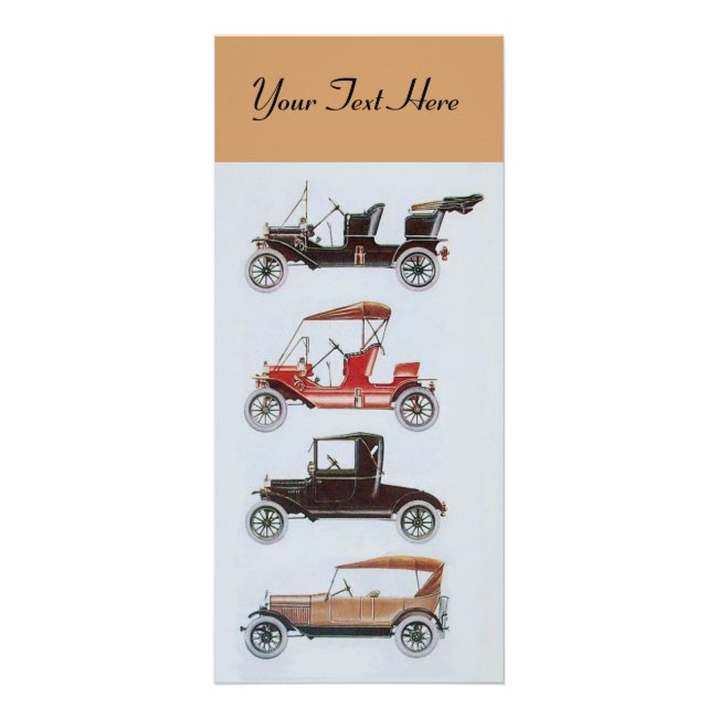 Retro Cars 2- Auto Repair Automotive Brown Rack Invitations