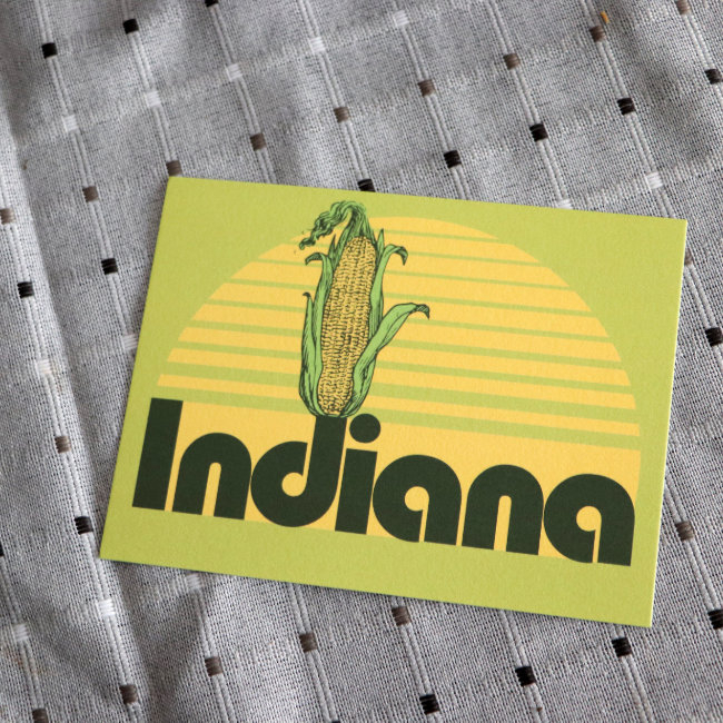 Retro Indiana Postinvitations