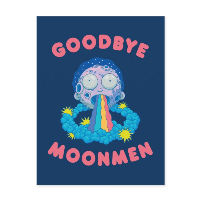 Rick And Morty™ | Goodbye Moonmen Invitation Postinvitations