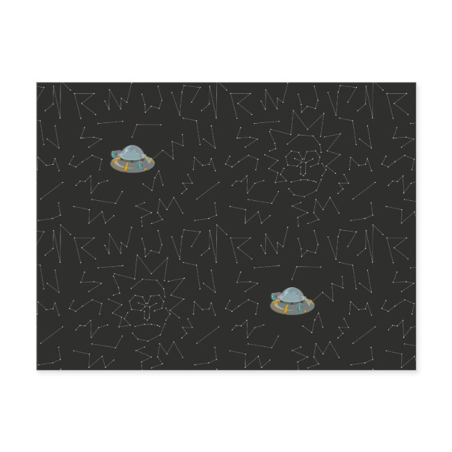 Rick And Morty™ | Rick Constellation Pattern Invitation Postinvitations