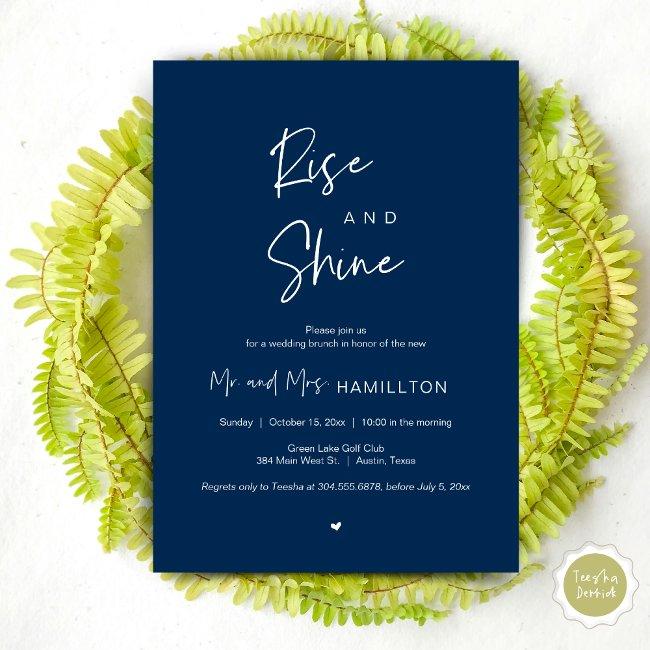 Rise And Shine, Post Wedding Brunch Invitation