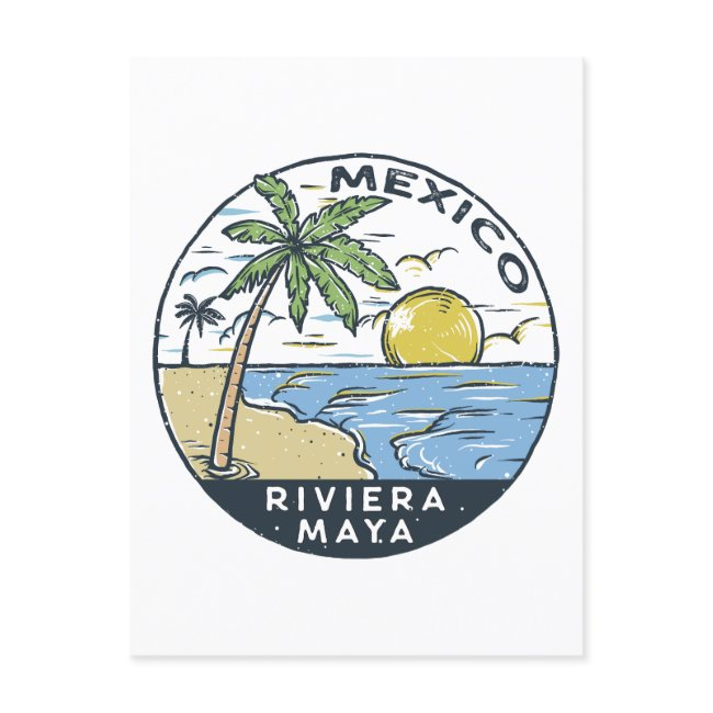 Riviera Maya Mexico Vintage Postinvitations