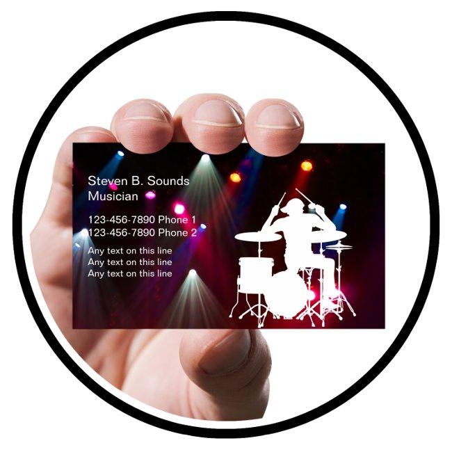 Rock Music Band Business Invitations