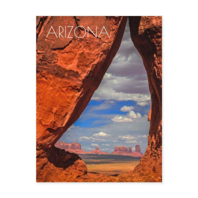 Rock Window To Monument Valley, Az Postinvitations
