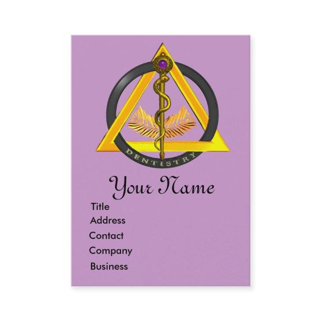 Rod Of Asclepius Dentist Dentistry Monogram Business Invitations