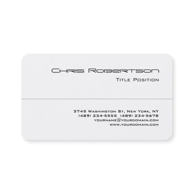 Round Corner Black White Charming Business Invitations