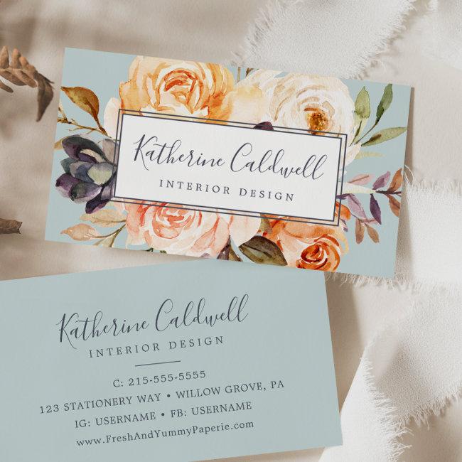 Rustic Earth Florals | Mint Business Invitations