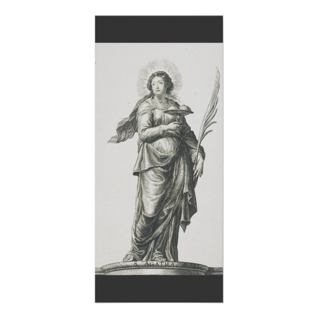 Saint Agatha Of Sicily Rack Invitations