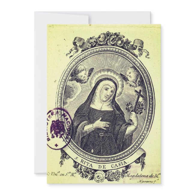 Saint Rita Of Cascia Invitation