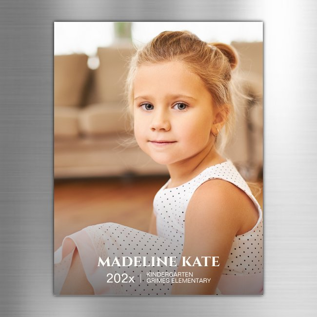 School Year Keepsake Photo Magnet