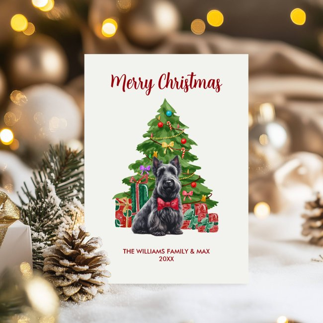 Scottish Terrier Christmas Invitations