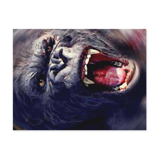 Screaming Gorilla Postinvitations