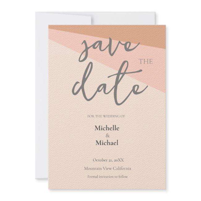 Script Calligraphy Wedding Modern Save The Date Invitation