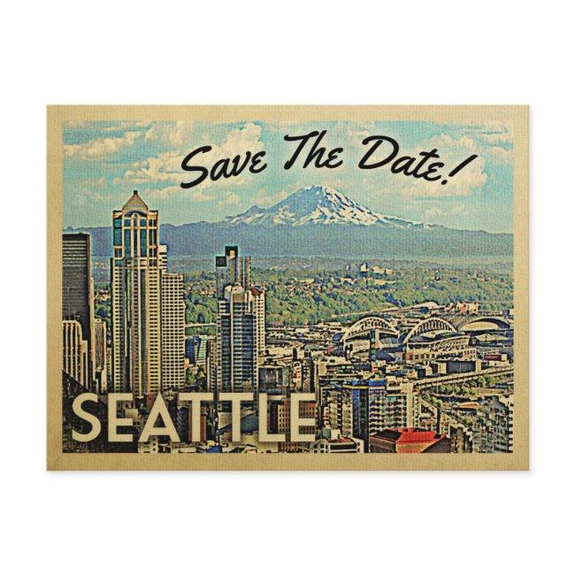 Seattle Save The Date Vintage Postinvitations