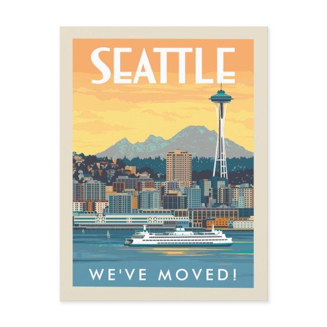Seattle, Washington | We've Moved Invitation Postinvitations