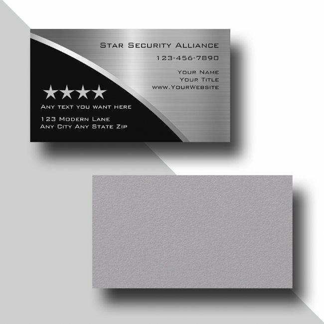 Security Consultant Modern Business Invitations