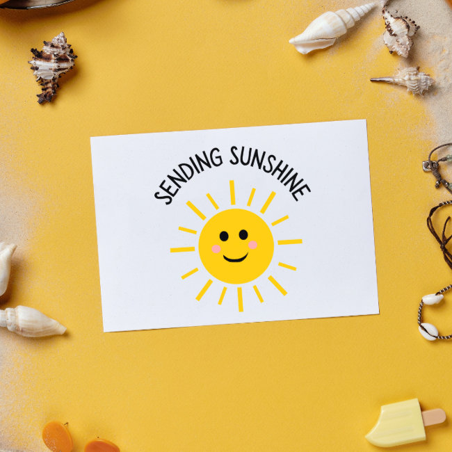Sending Sunshine Folded Greeting Invitations