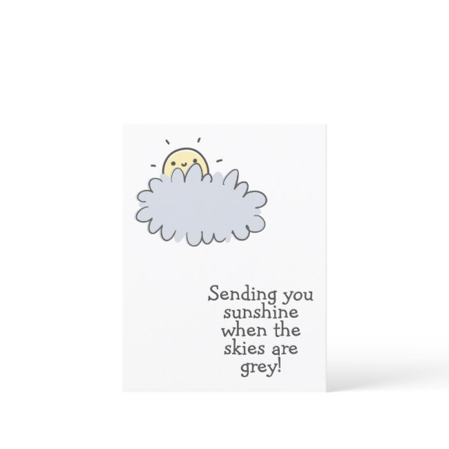 Sending You Sunshine - Cute Get Well Postinvitations