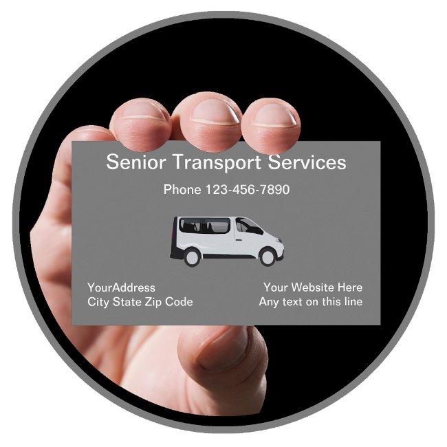 Senior Medical Transport Business Invitations