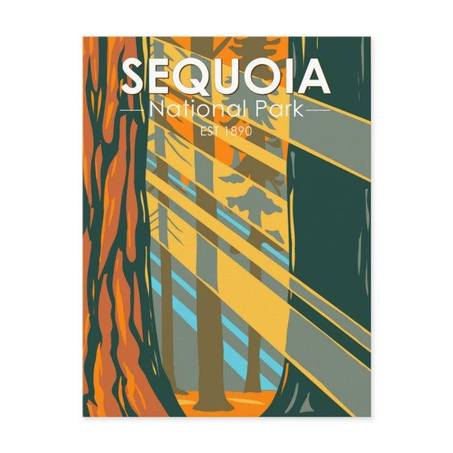 Sequoia National Park Giant Sequoia Trees Postinvitations