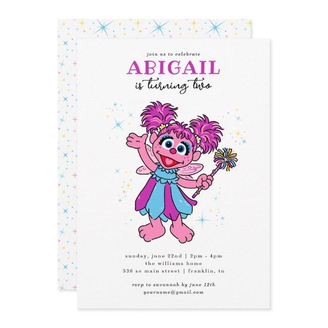 Sesame Street Abby Cadabby Sparkles Birthday Invitation