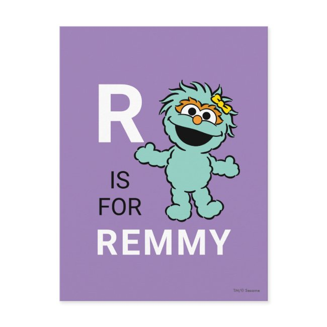 Sesame Street | R Is For Rosita | Add Your Name Postinvitations