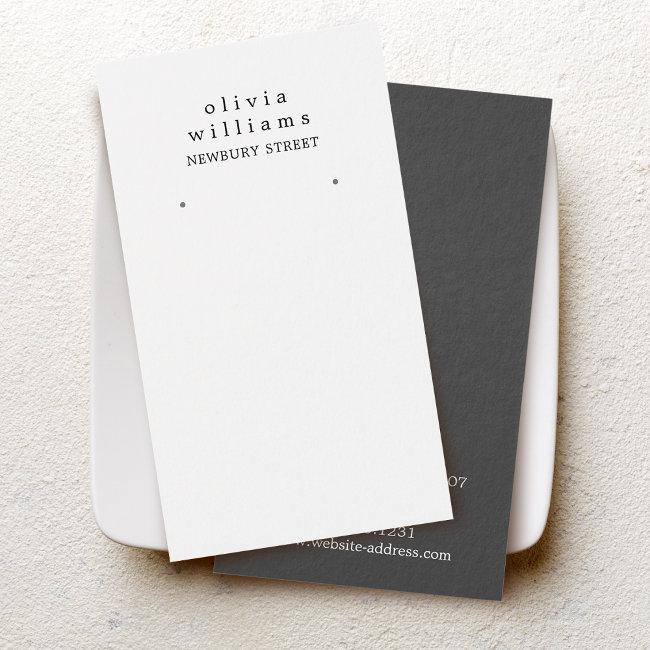 Simple Modern Earring Display Invitations